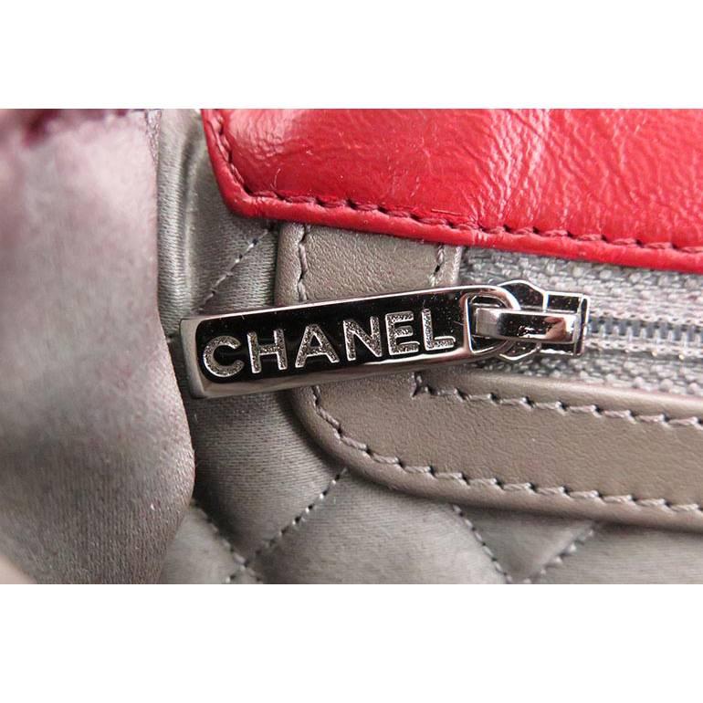 Chanel Red Lambskin Chain Around 10inch Medium 2.55 Seasonal Flap Bag For Sale 1