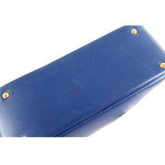 Hermes Blue Plume 20 Boxcalf Leather Gold Hardware