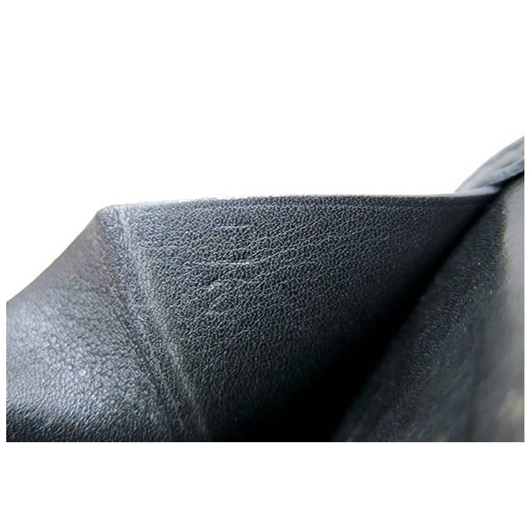 Hermes Black Bearn Veau Boxcalf Palladium Hardware Wallet For Sale 3