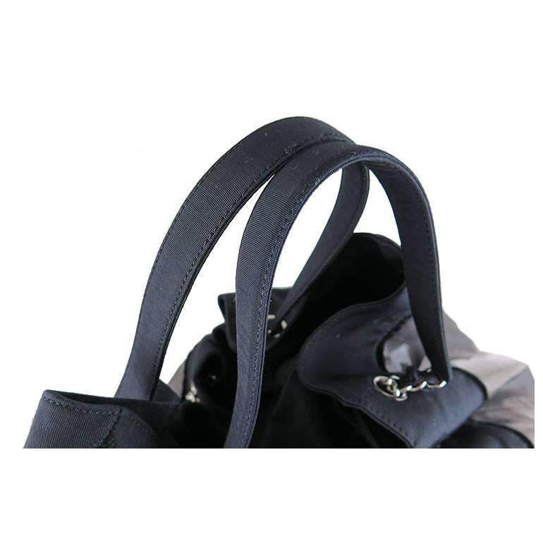 Chanel Black Vinyl Coco Spirit Cabas Maxi XL Tote Bag In Excellent Condition For Sale In Singapore, SG