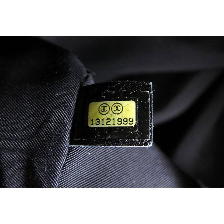 Chanel Black Vinyl Coco Spirit Cabas Maxi XL Tote Bag For Sale 2