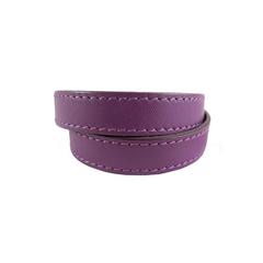 Hermes Purple Kelly Double Tour KDT Unisex Bracelet Bangle
