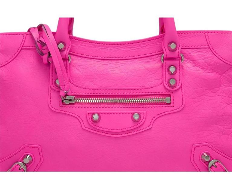 balenciaga city mini pink