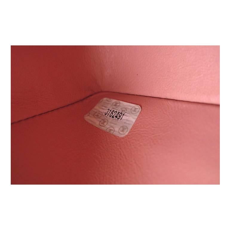 Chanel Pink Lambskin 2.55 Classic Medium Double Flap Evening Bag 4