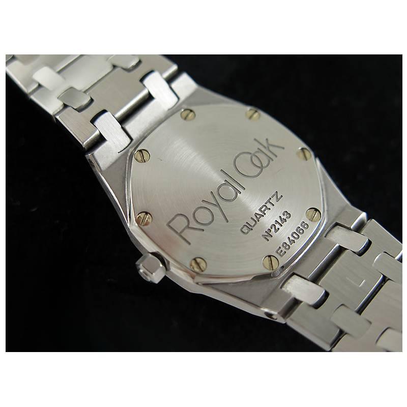 Audemars Piguet Ladies Royal Oak Stainless Steel Quartz Wristwatch In New Condition For Sale In Singapore, SG