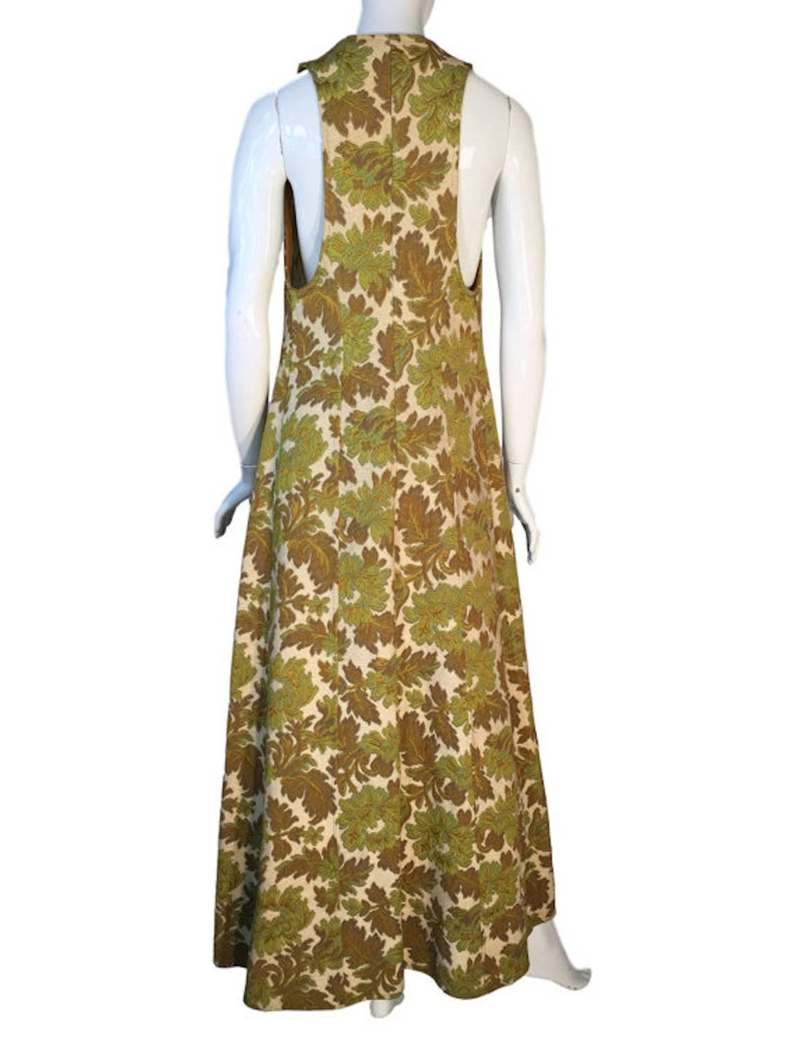 Biba late 1960s tapestry full length waistcoat, a piece worn by Barbara Hulanicki herself. Has open front/no fastenings.

Excellent condition.

Size UK 8 

Measuring 16 inches across bust and 57 inches length
