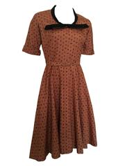 Superb Vintage 1950s Horrockses Cotton Novelty Print Dress Zodiac 10 36
