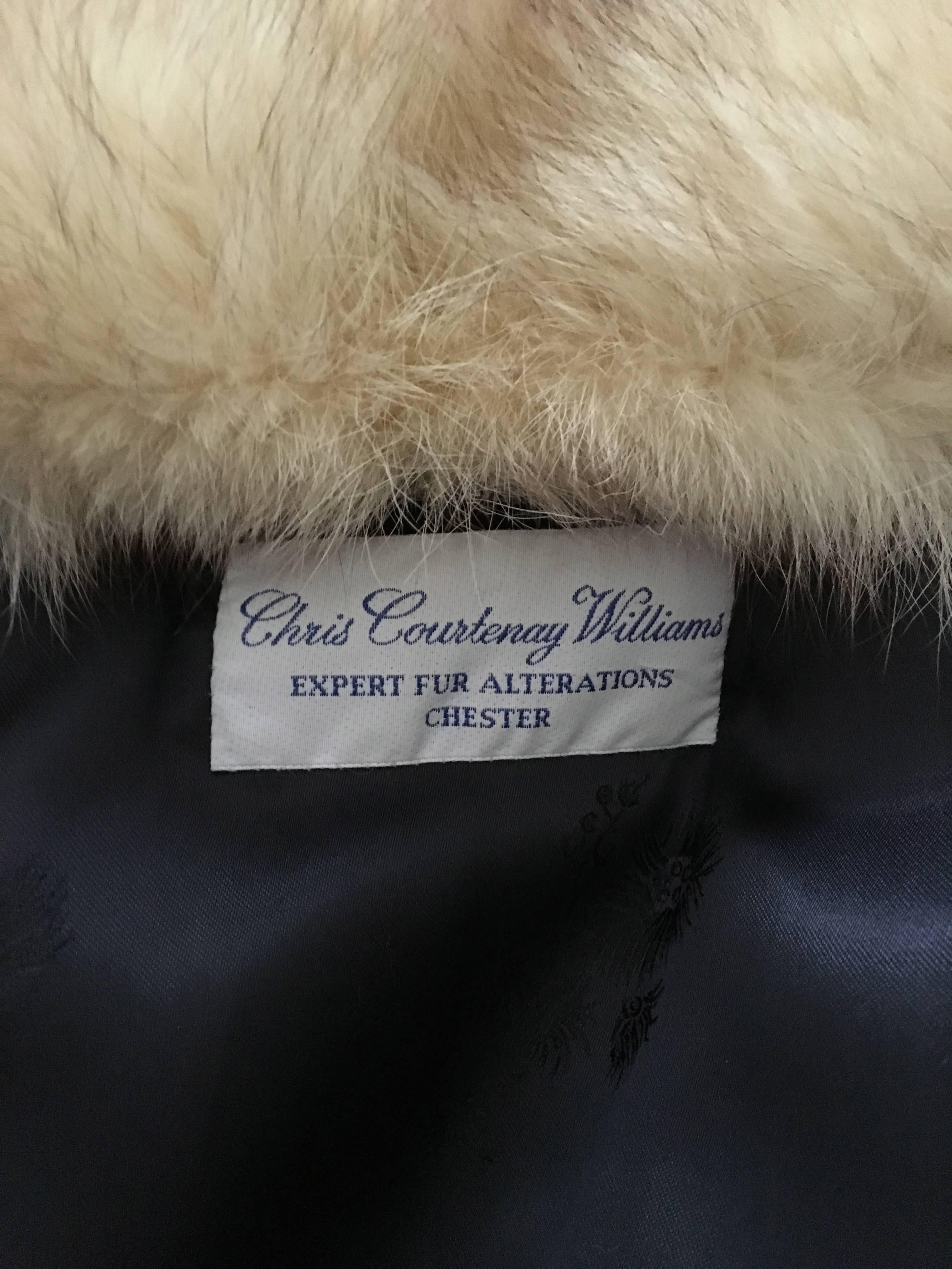 Chris Courtenay Williams Fox Fur Vintage Jacket Coat  In Excellent Condition In Portsmouth, Hampshire