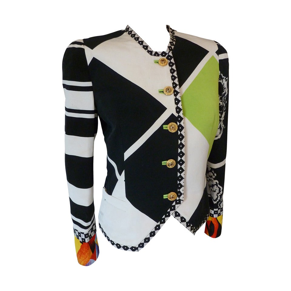 Gianni Versace Couture Pop-Art Print Jacket Spring 1991