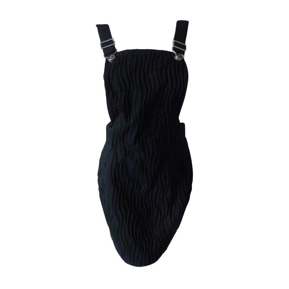Gianni Versace Couture Pinafore Suspender Dress Fall 1994 For Sale