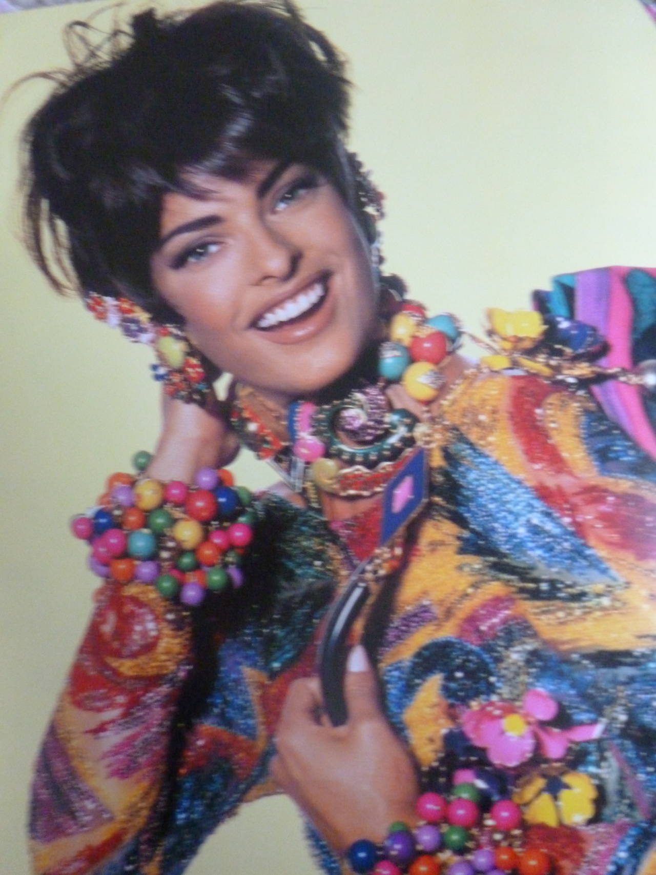 Gianni Versace Pop-Art Multicoloured Beaded Collar Spring 1991 In Excellent Condition For Sale In W1, GB