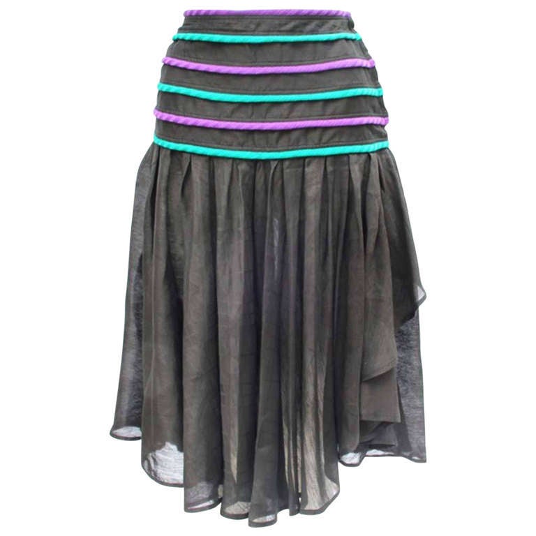 Gianni Versace Per Callaghan Bohemian Inspired Skirt For Sale