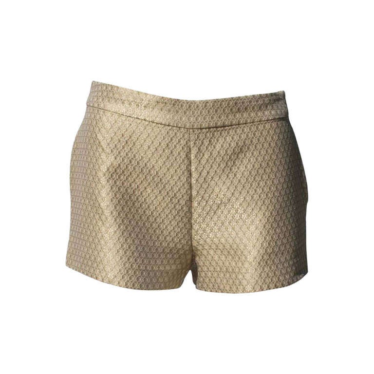 Gianni Versace Istante Gold Hotpants 1988 For Sale