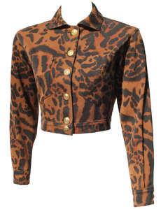 Gianni Versace Pret-A-Porter Leopard Print Short Jacket Spring/Summer 1992