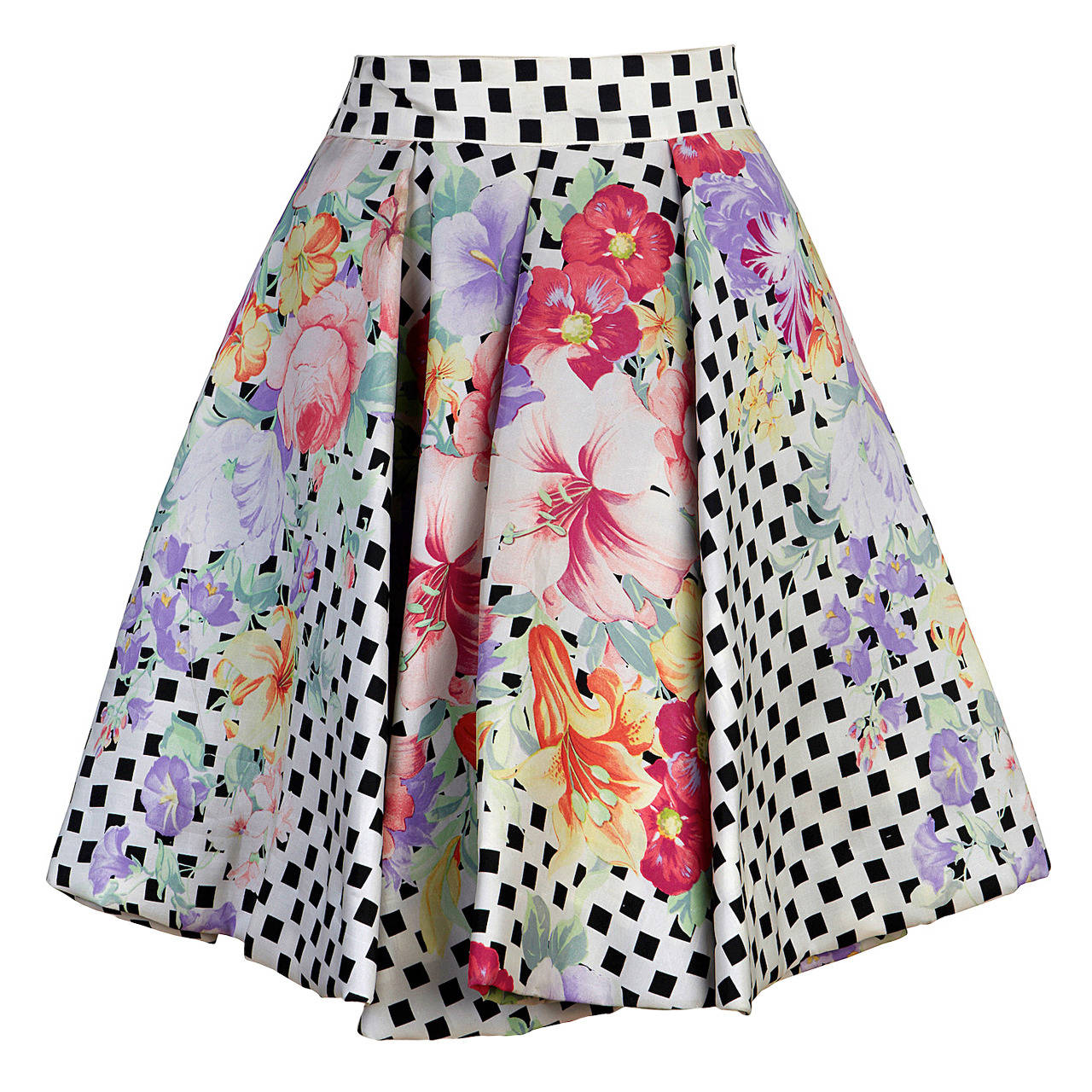 Gianni Versace Couture Floral Skirt Spring 1992 For Sale