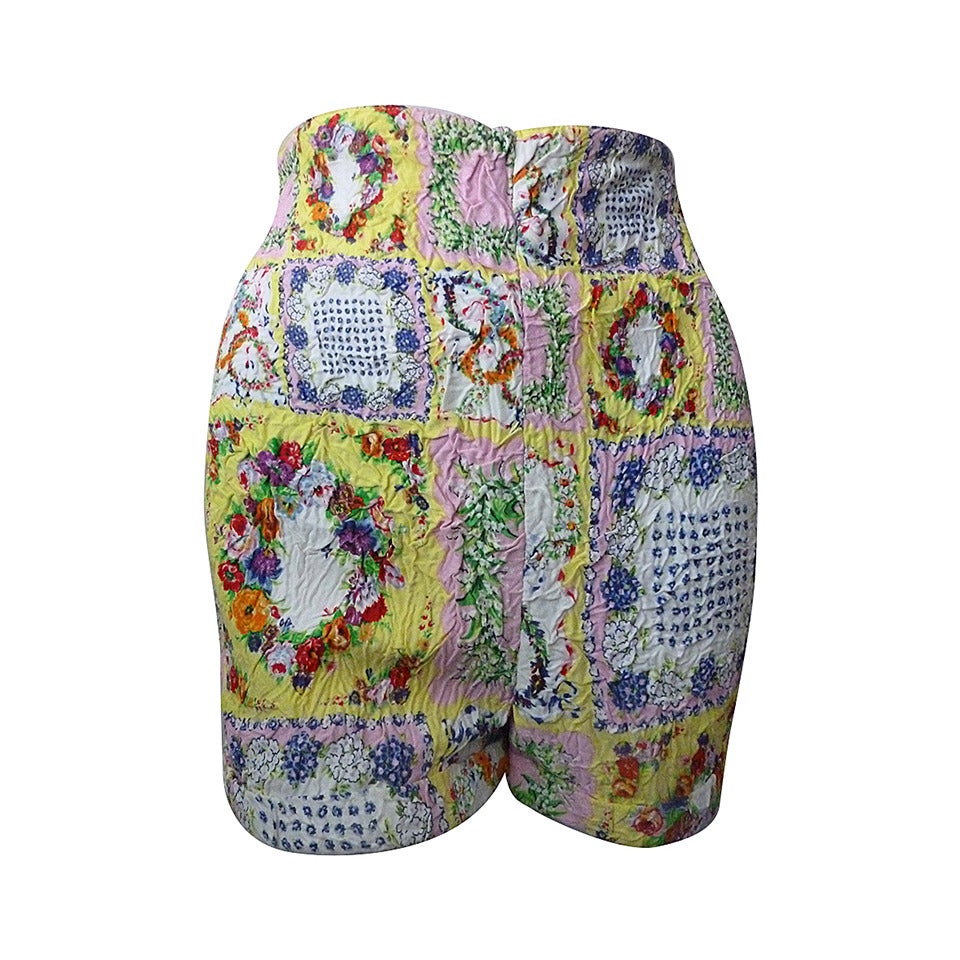 Gianni Versace Versus Printed Shorts Spring 1994 For Sale