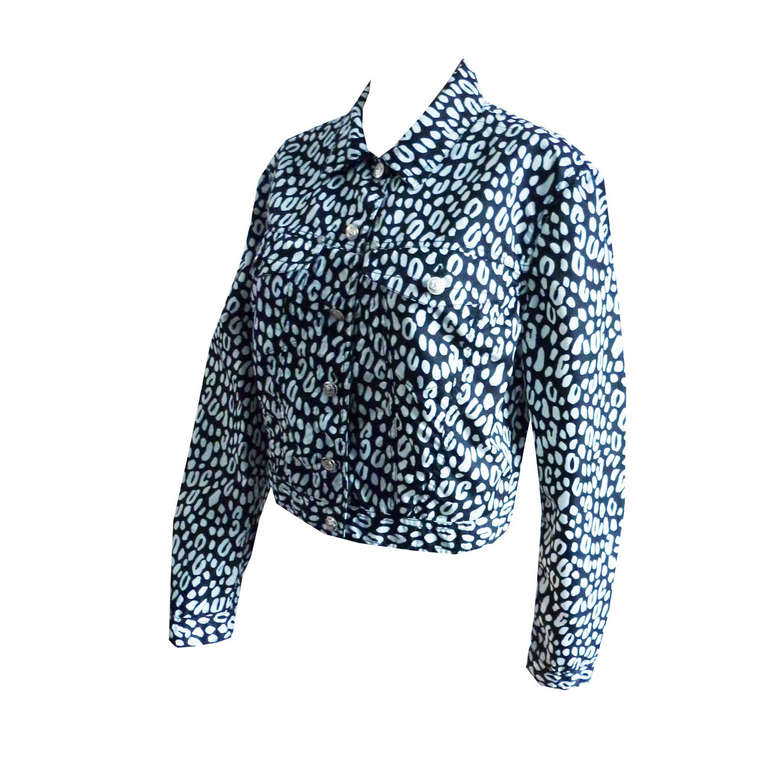Gianni Versace Jeans Signature Print Jacket Spring/Summer 1994 For Sale