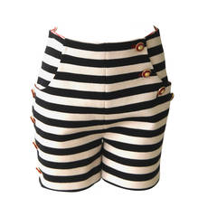Rare Atelier Versace Nautical Striped Shorts Spring 1993