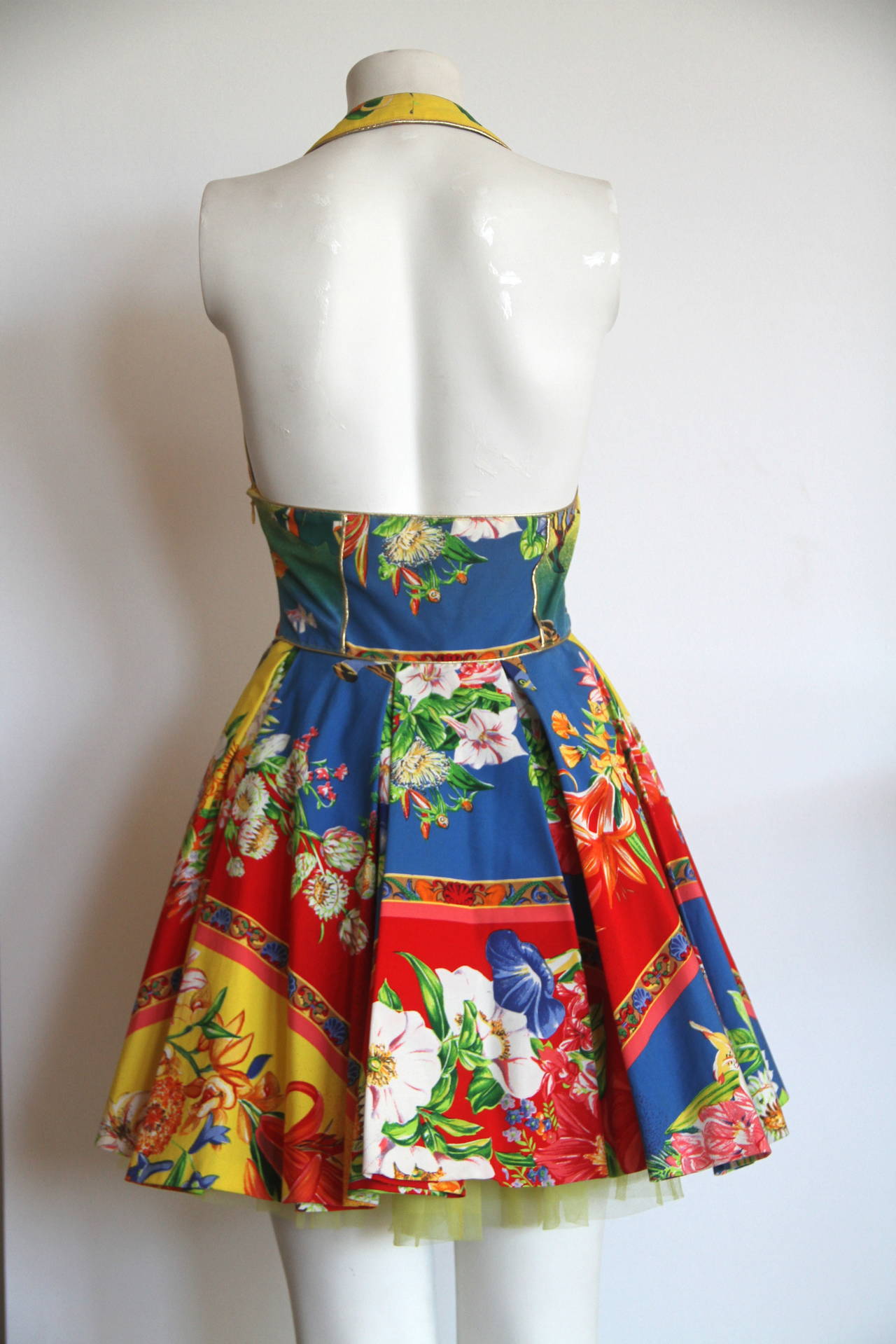 Gianni Versace Versus Printed Dress Spring 1993 In Excellent Condition For Sale In W1, GB
