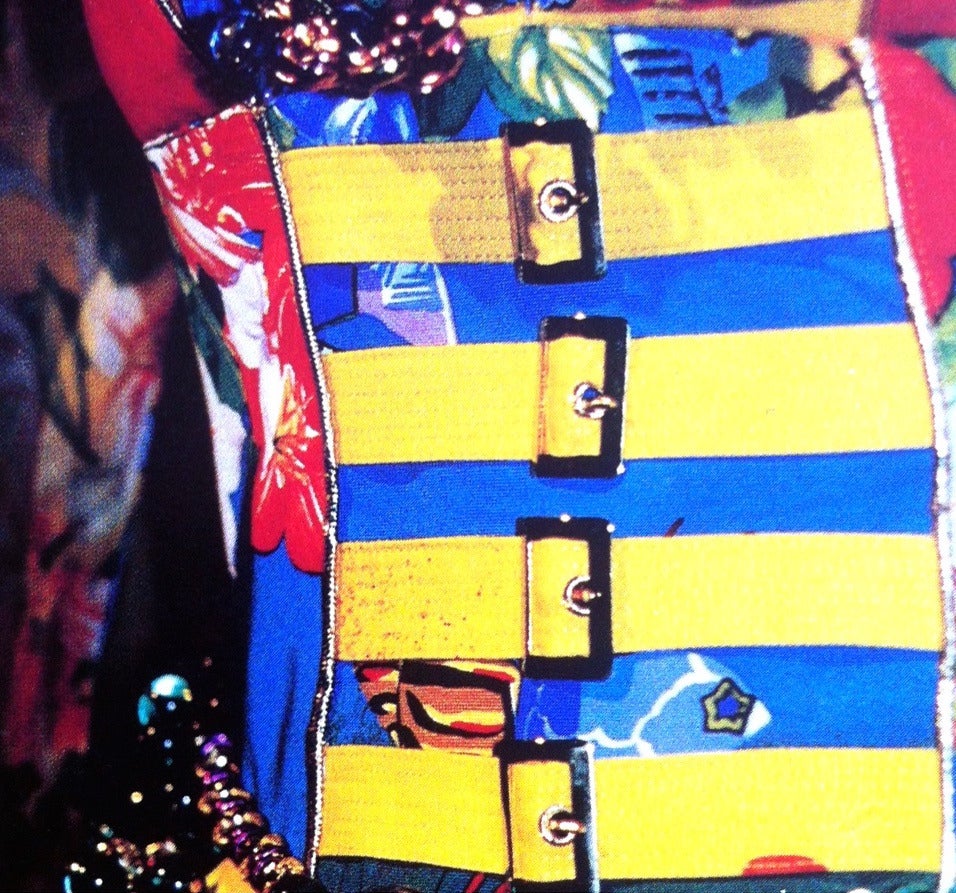 Gianni Versace Versus Printed Dress Spring 1993 For Sale 1