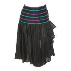 Very Rare Gianni Versace For Callaghan Boho Skirt 1970's