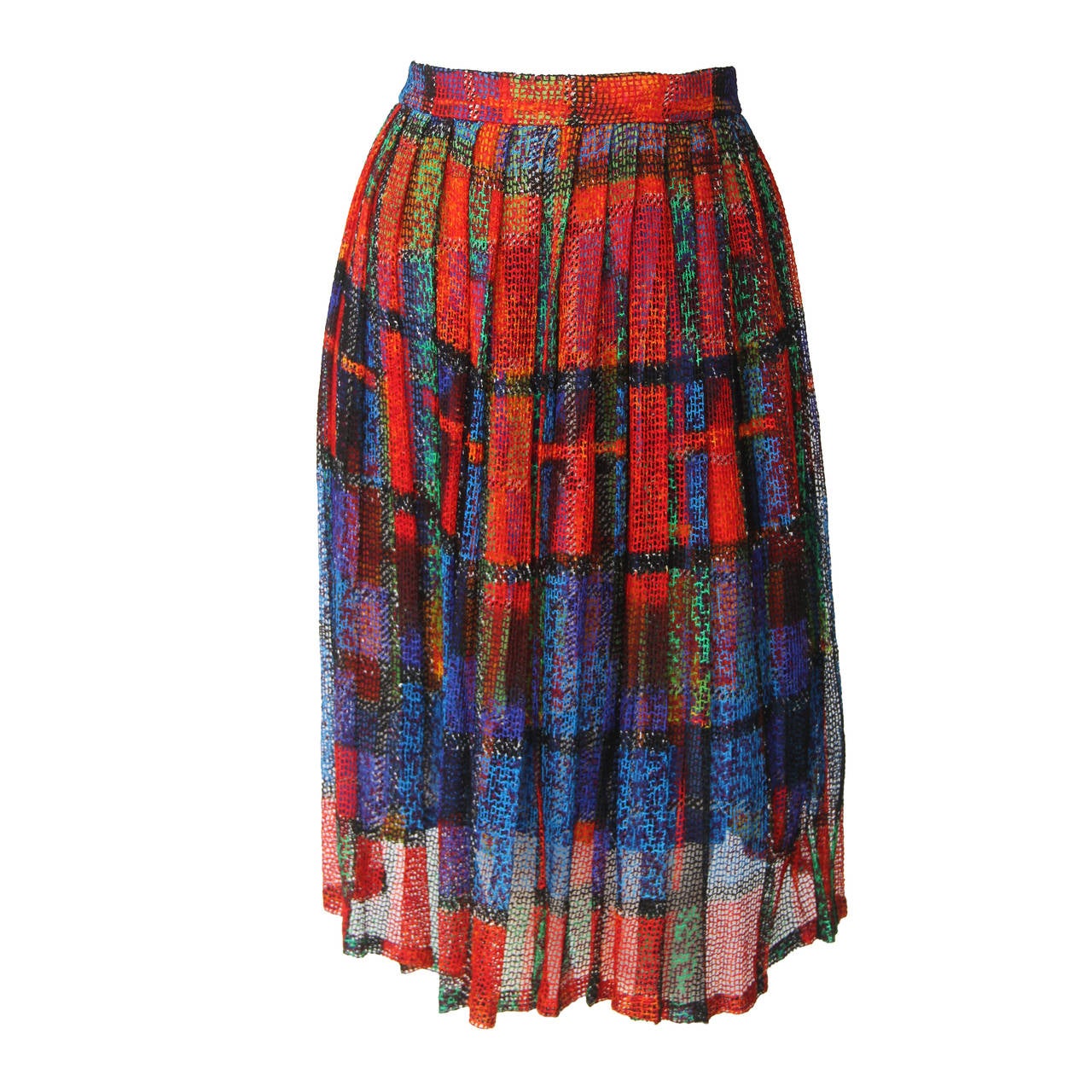 Atelier Versace Punk Pleated Skirt Spring 1994 For Sale