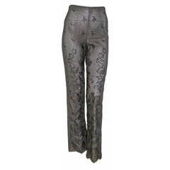 Atelier Versace Punk Metal Lace Thread Pants Fall 1993