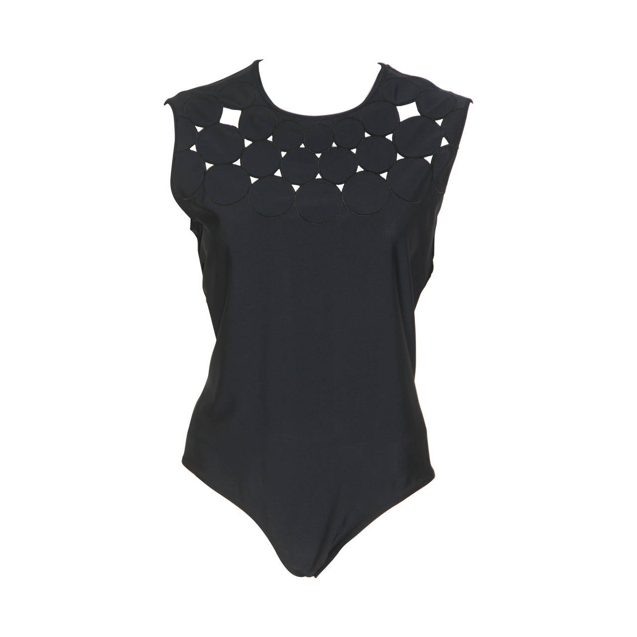 Gianni Versace Punk Cut-Out Bodysuit Spring 1994 For Sale