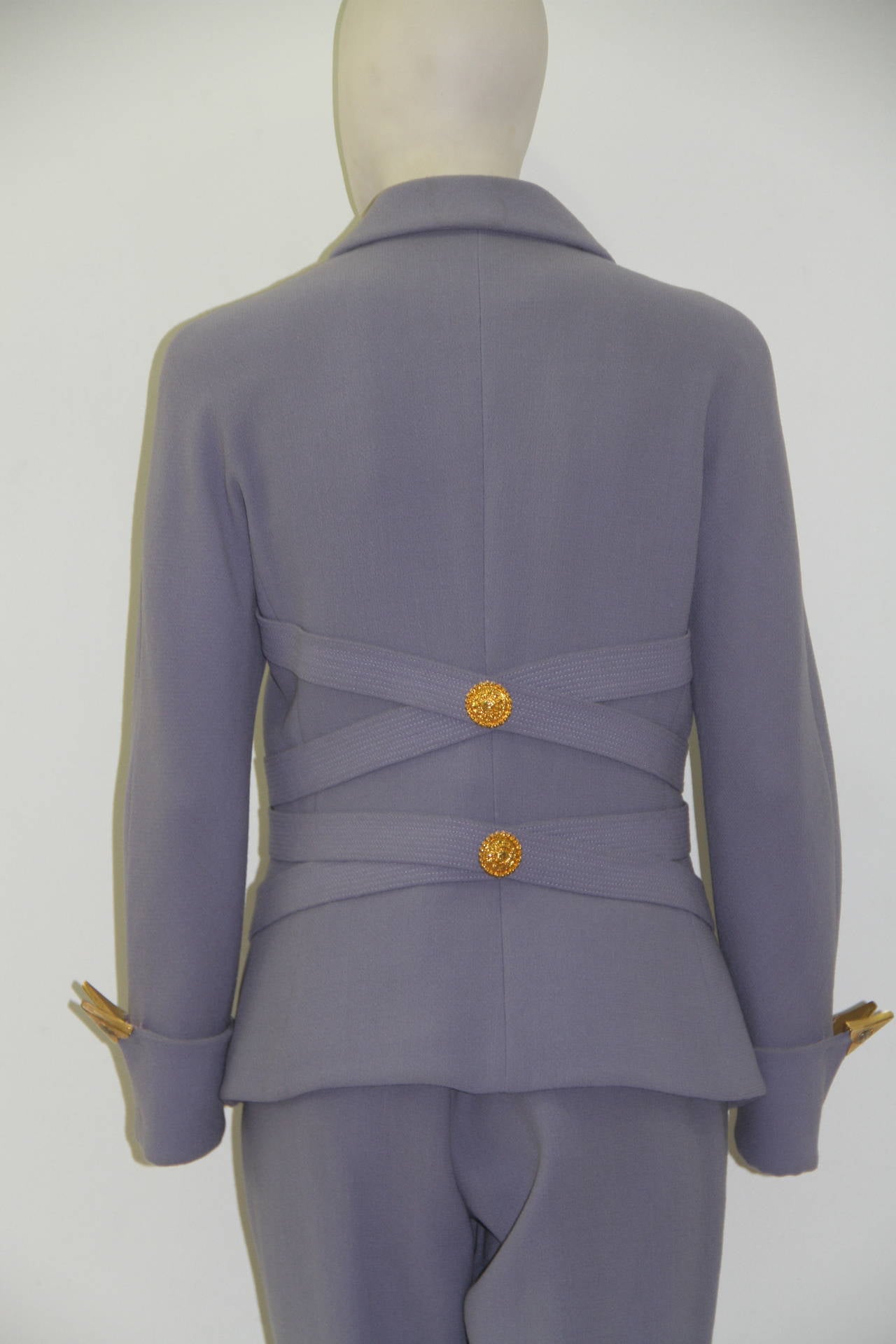 Gianni Versace Bondage Pant Suit Fall 1992 In New Condition For Sale In W1, GB
