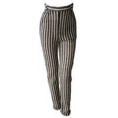 Atelier Versace Punk Striped Pants Fall 1993