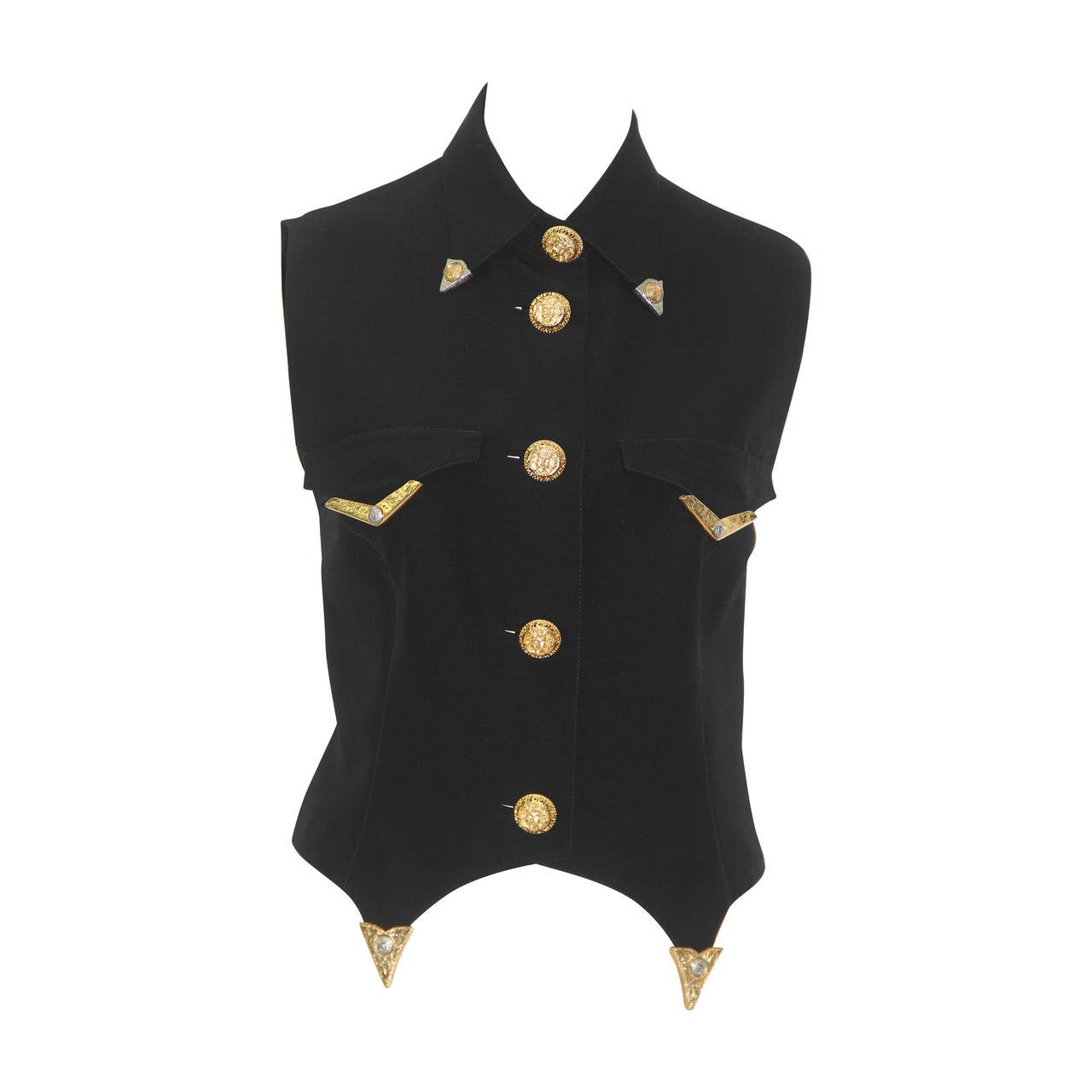 Gianni Versace Bondage Collection Waistcoat Vest Fall 1992 For Sale