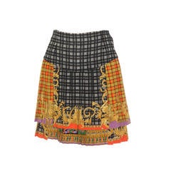 Gianni Versace Bondage Collection Tartan Skirt Fall 1992