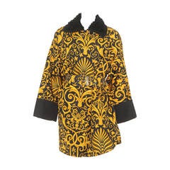 Gianni Versace Baroque Printed Silk Raincoat Fall 1991