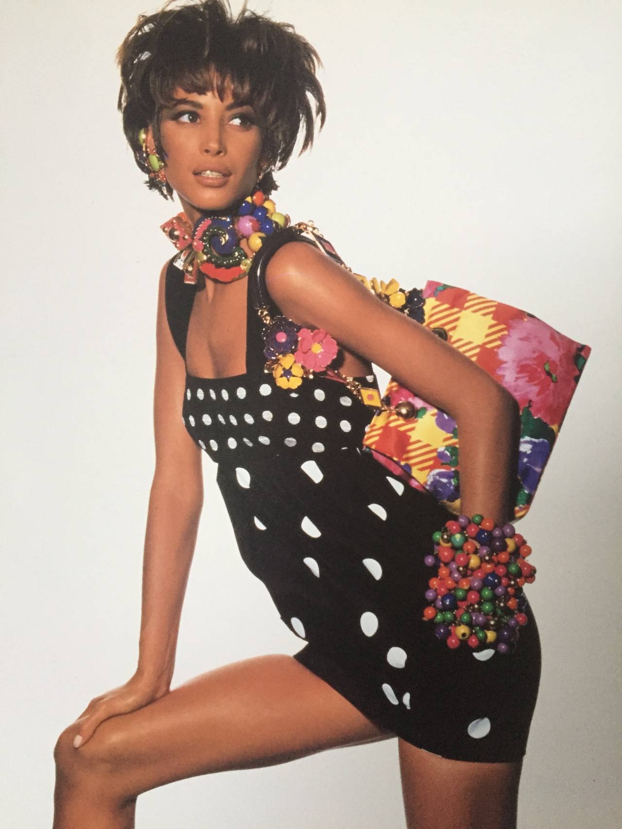 Iconic Gianni Versace Polka Dot Babydoll Dress Spring 1991 In Excellent Condition For Sale In W1, GB