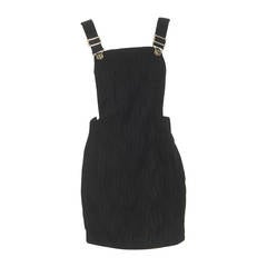 Vintage Gianni Versace Textured Pinafore Romper Fall 1994