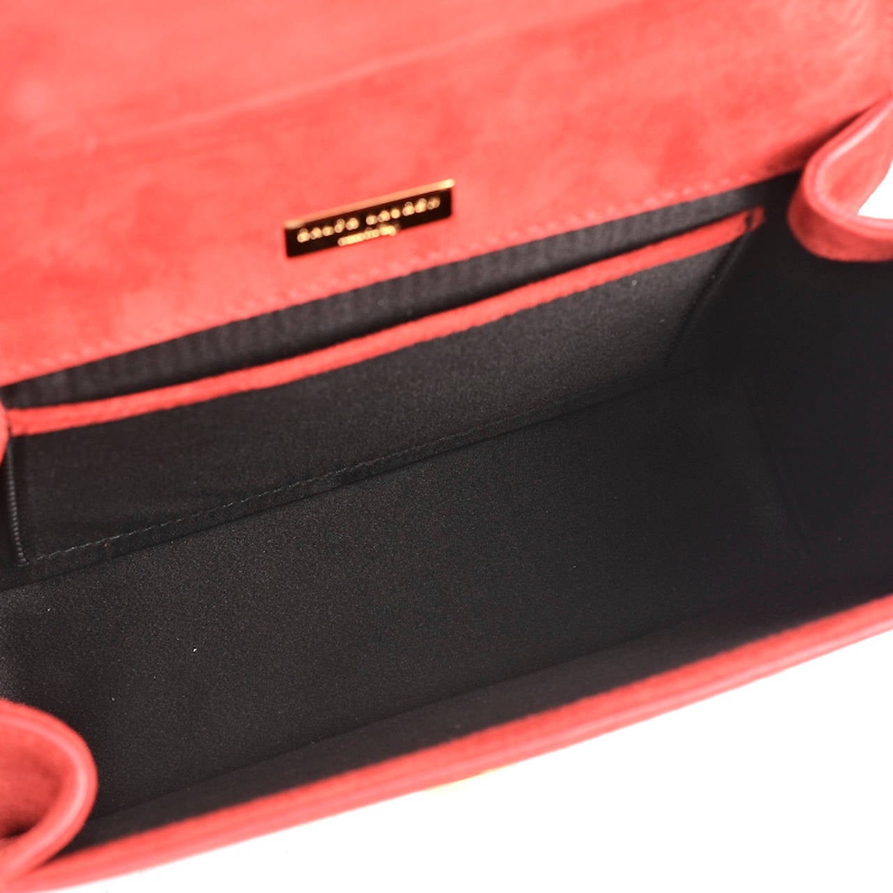 Ralph Lauren Red Suede Ricky Chain Bag 3