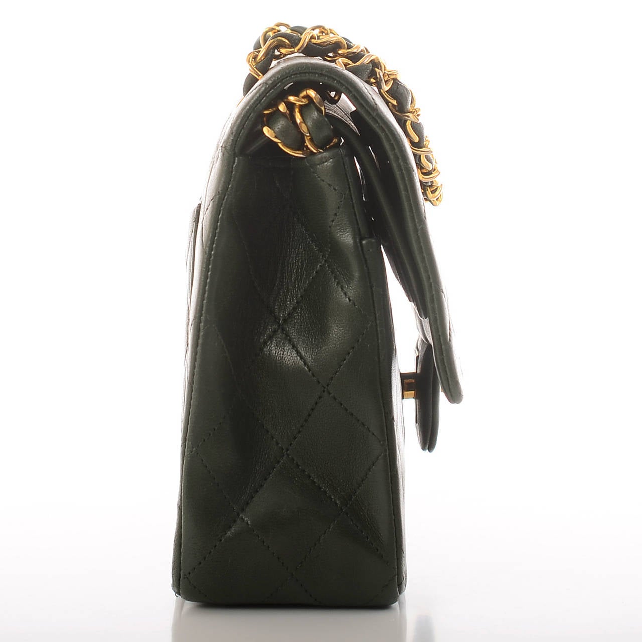 chanel forest green bag