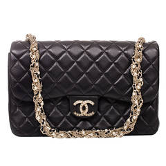 Chanel Black Lambskin Westminster Pearl Flap Bag