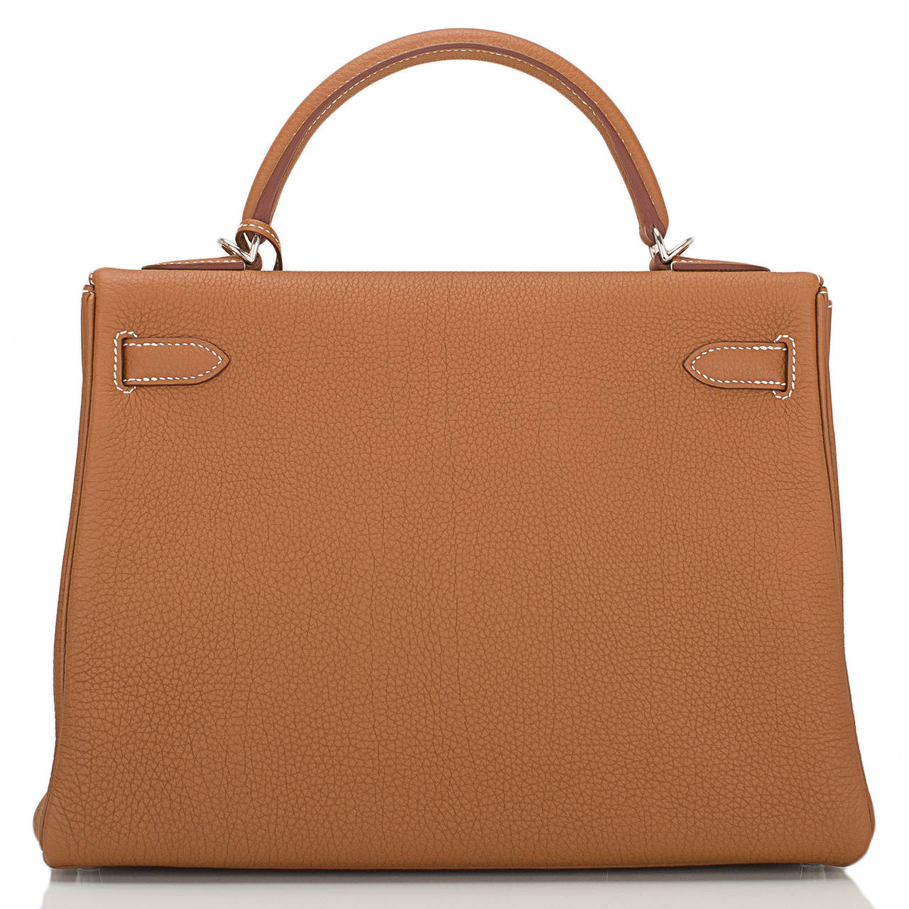 Hermes Gold Togo Kelly 32cm Palladium Hardware In New Condition In New York, NY