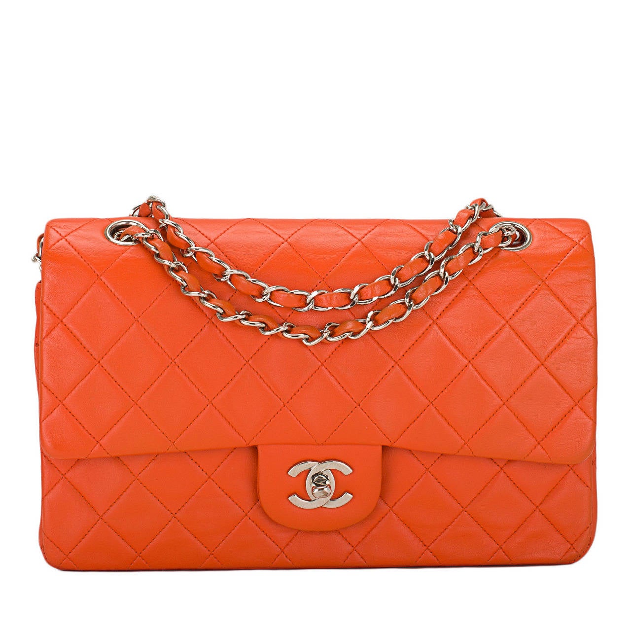 orange chanel purse