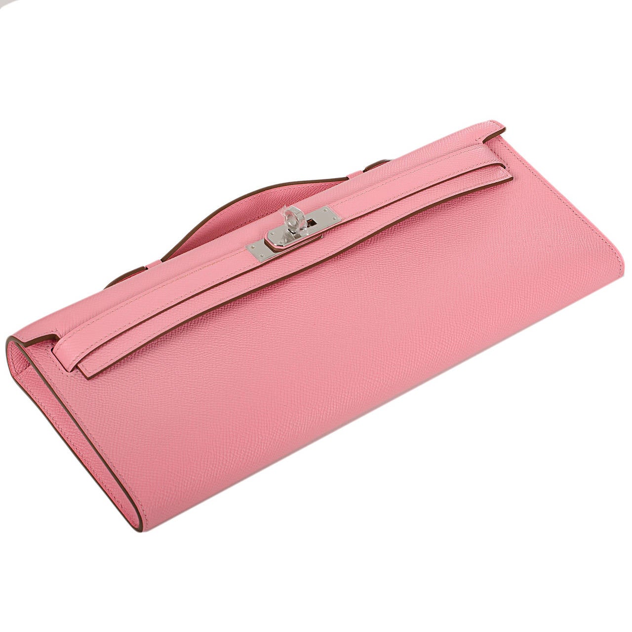 Hermes Rose Confetti Epsom Kelly Cut Palladium Hardware at 1stdibs