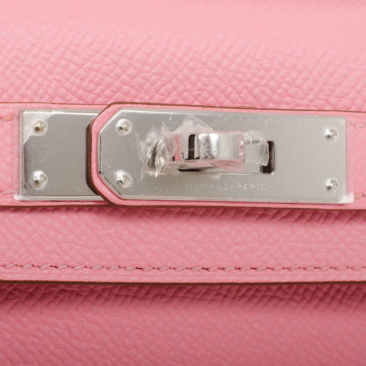 Hermes Rose Confetti Epsom Kelly Cut Palladium Hardware at 1stdibs