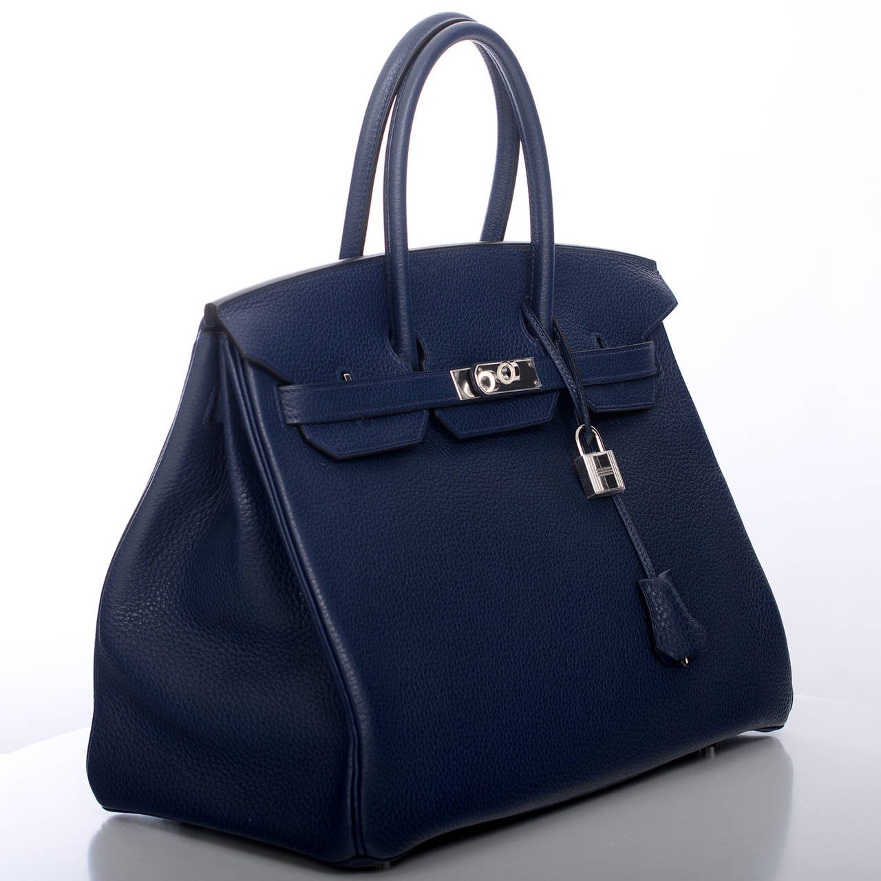 Hermes Blue Sapphire Togo Birkin 35cm Palladium Hardware at 1stdibs  