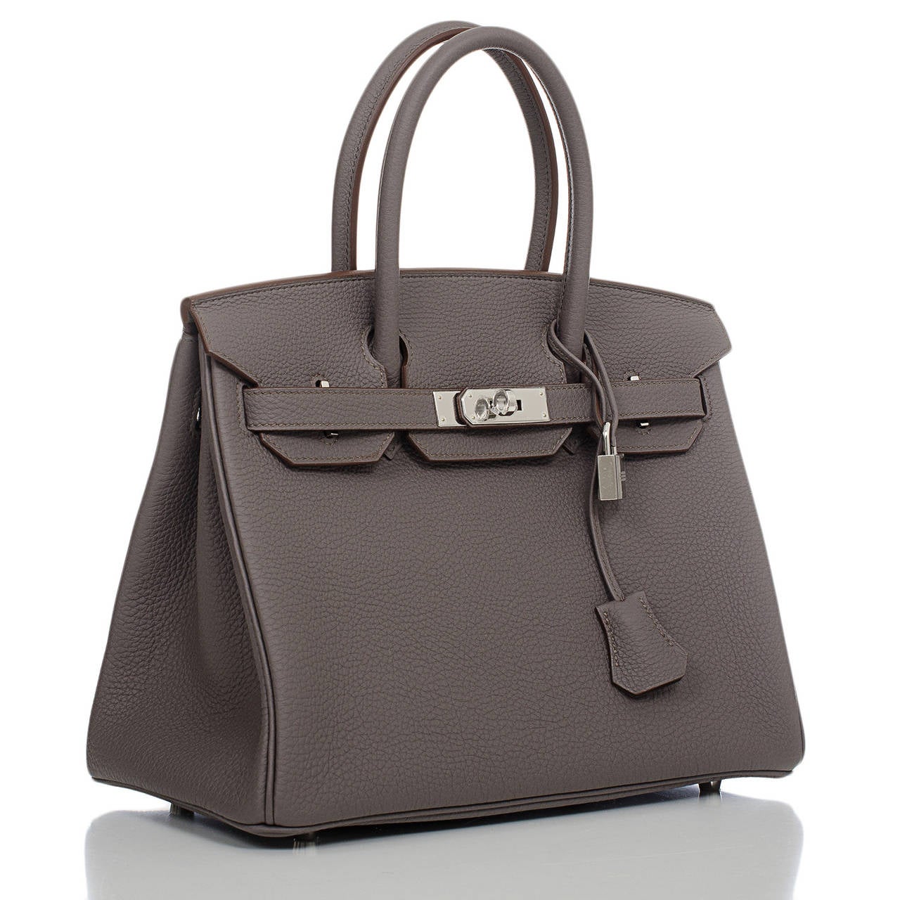 usl briefcase hermes - Hermes Etain Togo Birkin 30cm Palladium Hardware at 1stdibs