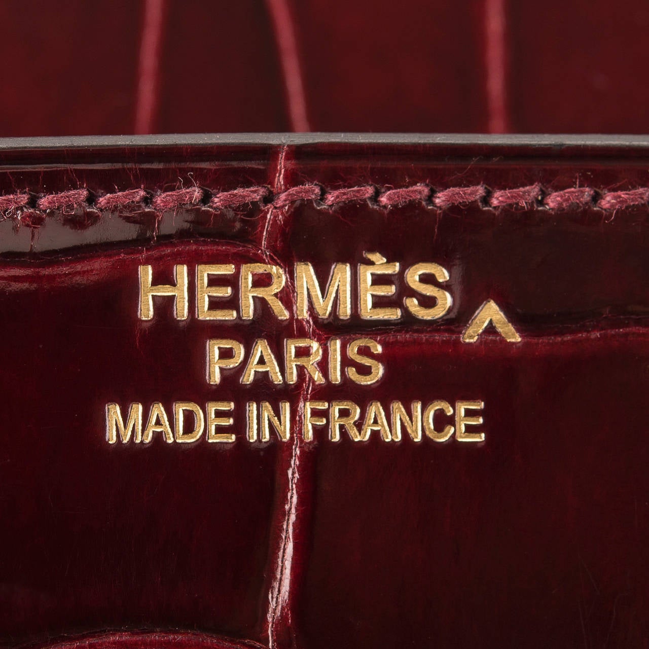 Hermes Bordeaux Porosus Crocodile Birkin 35cm Gold Hardware 1