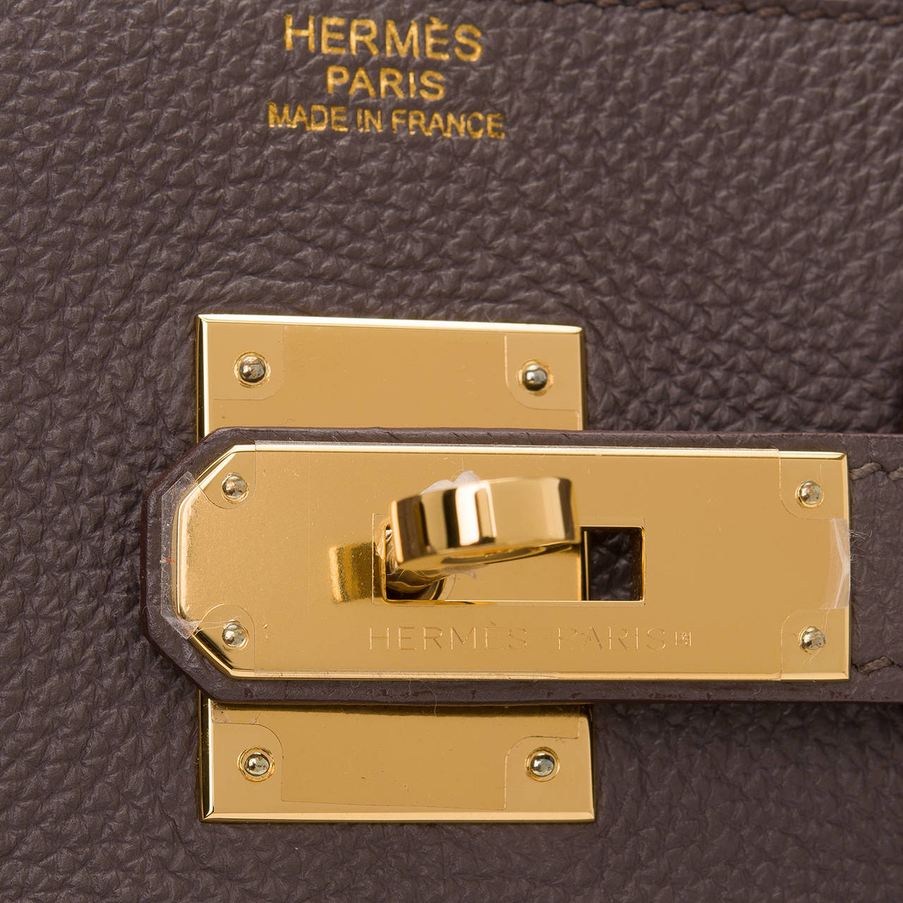 Women's Hermes Etain Togo Birkin 30cm Gold Hardware
