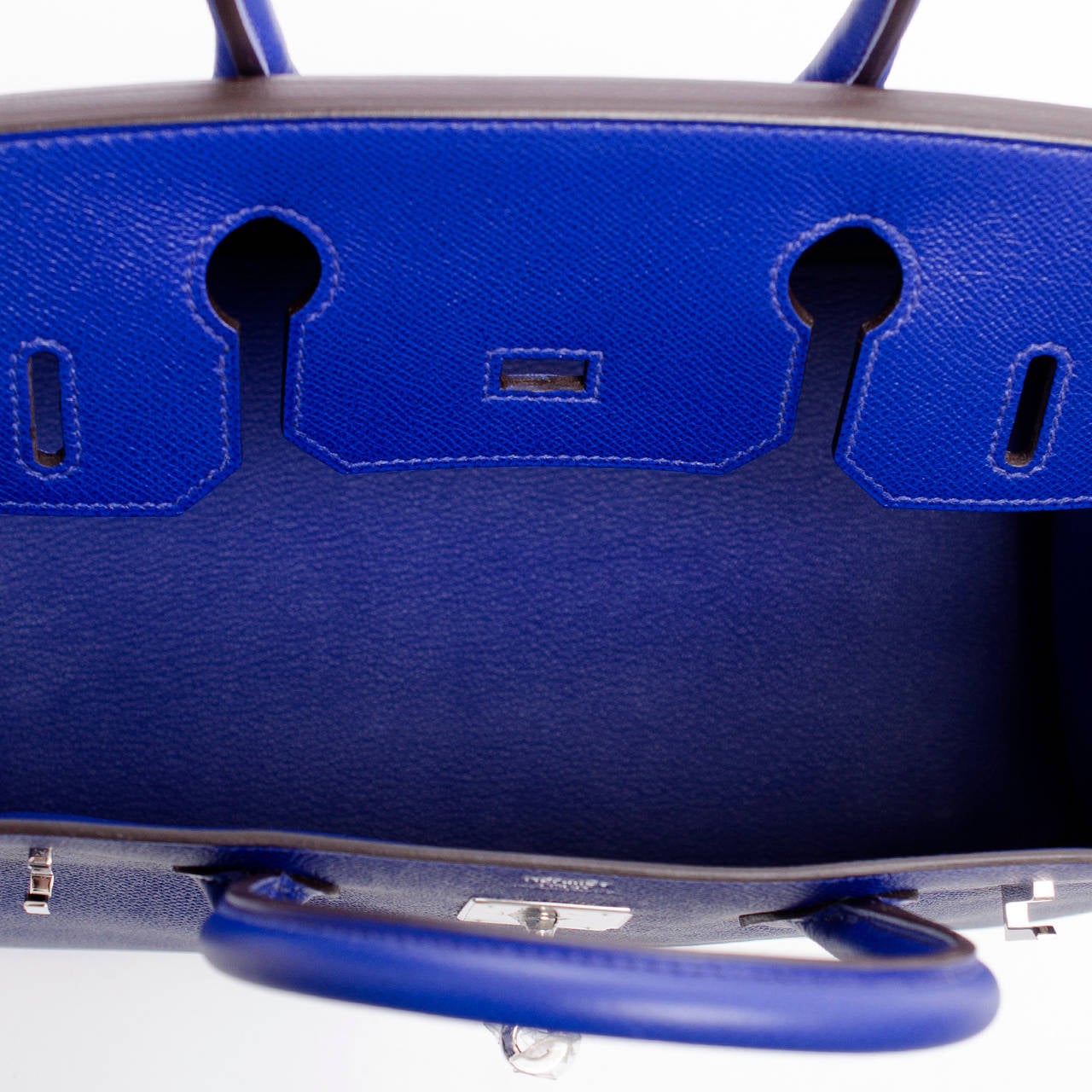 chinese replica handbags - Hermes Blue Atoll Birkin 30cm Epsom Leather Palladium Hardware