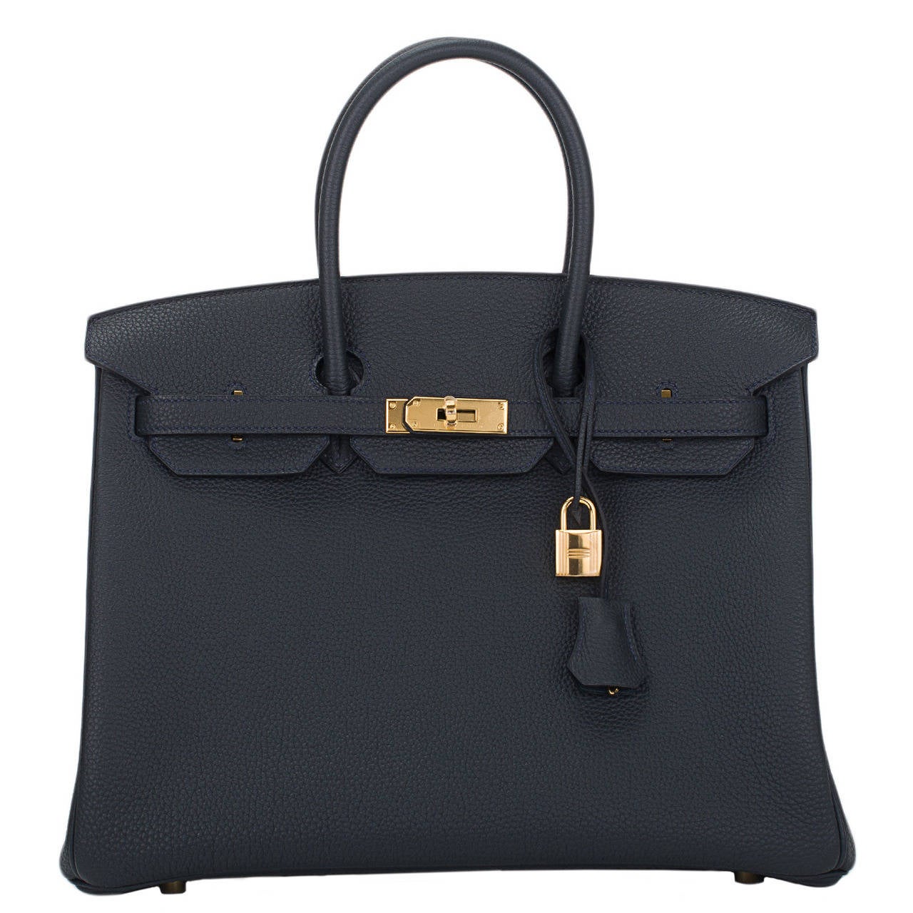 Hermes Blue Ocean Togo Birkin 35cm Gold Hardware