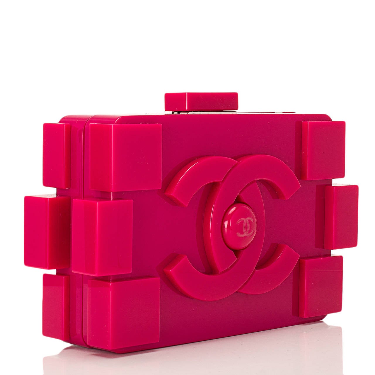 Chanel Fuchsia Pink Lego Clutch Boy Bag NEW For Sale at 1stDibs | lagerfeld lego  clutch, lego purse, karl lagerfeld lego clutch