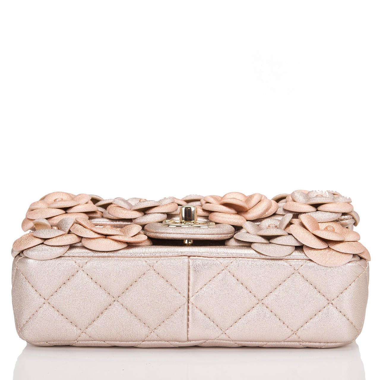 Women's Chanel Pink Quilted Camellia Flap Bag